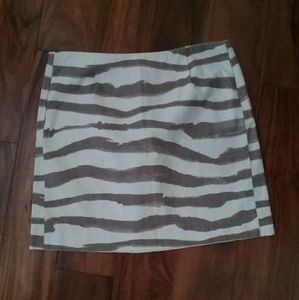 J. CREW Sexy Animal Print A Liine Skirt